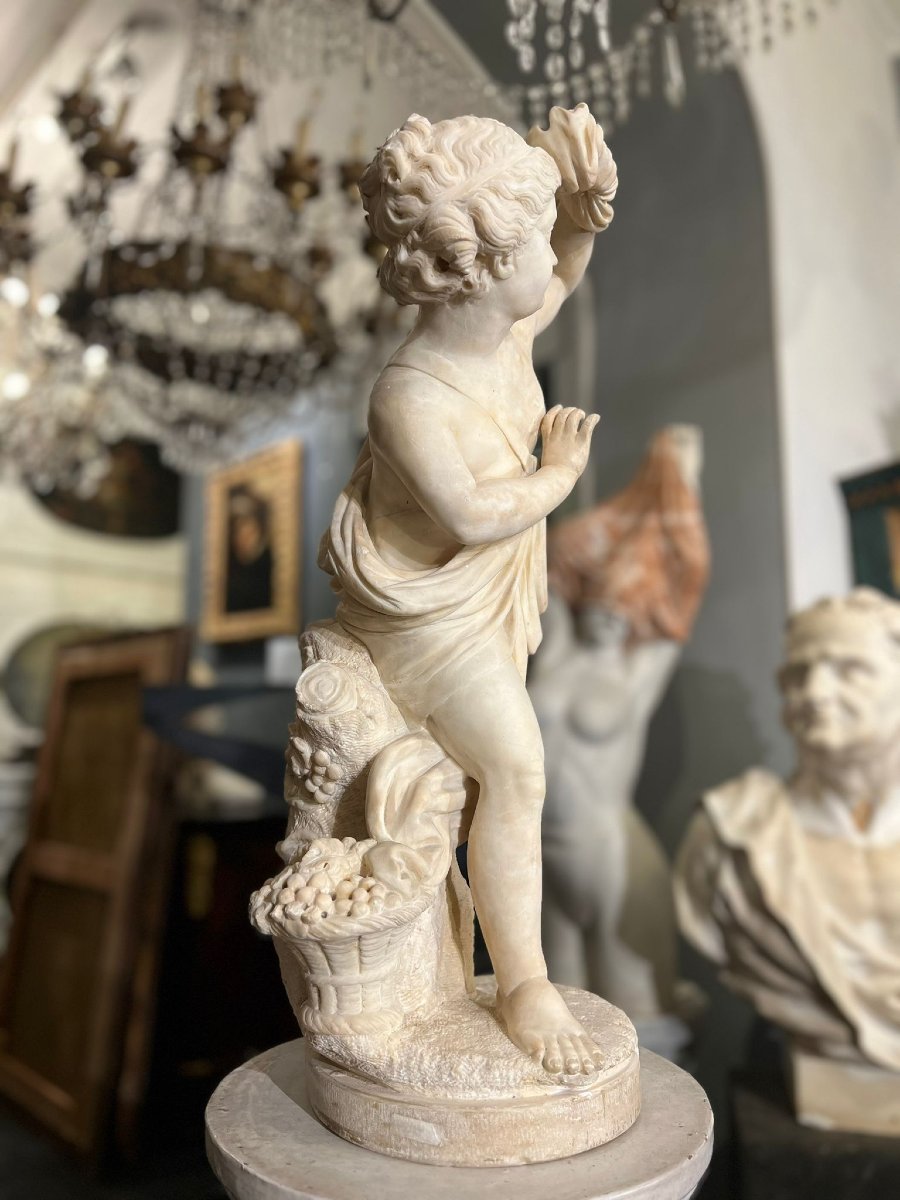 Scultura in marmo bianco-photo-5