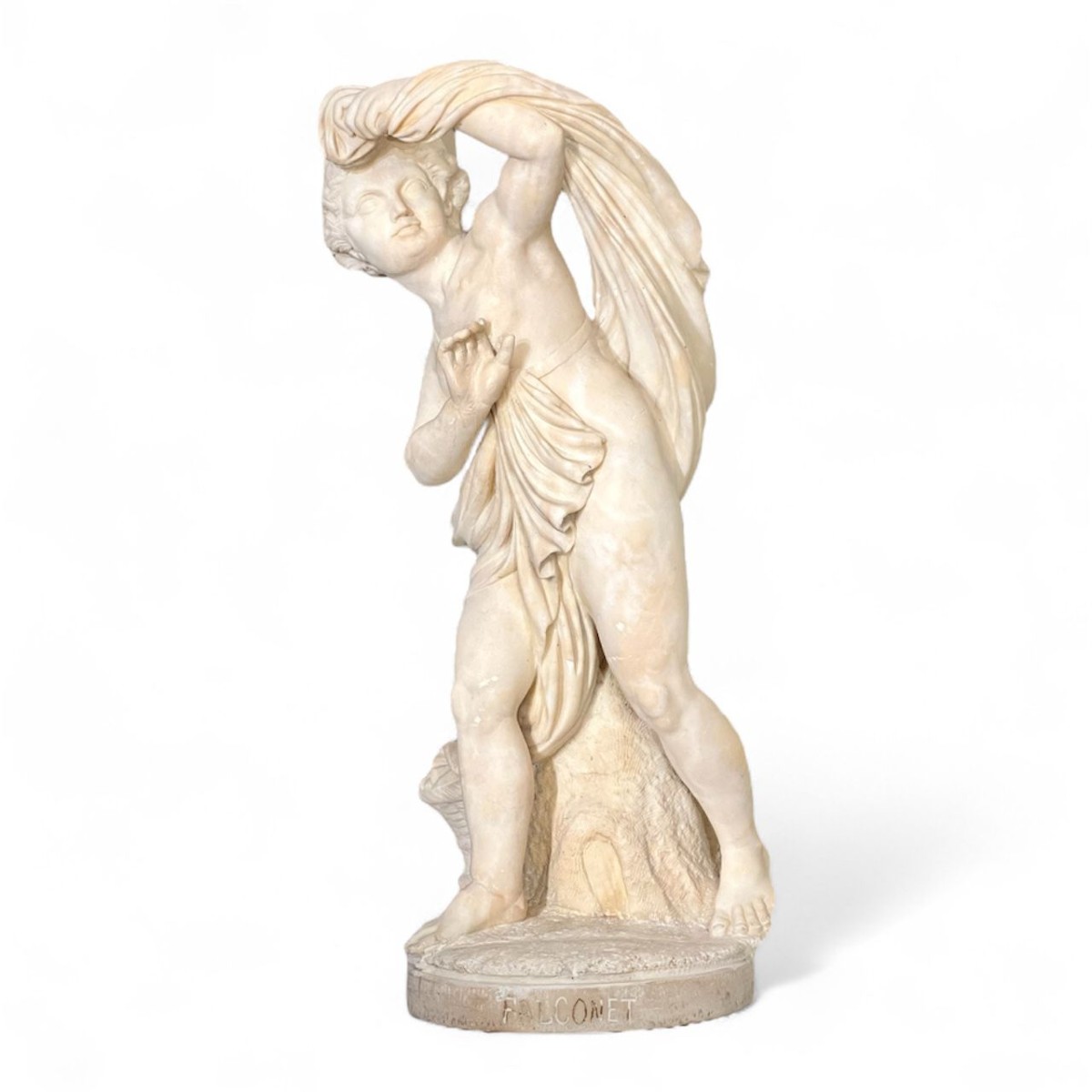 Scultura in marmo bianco