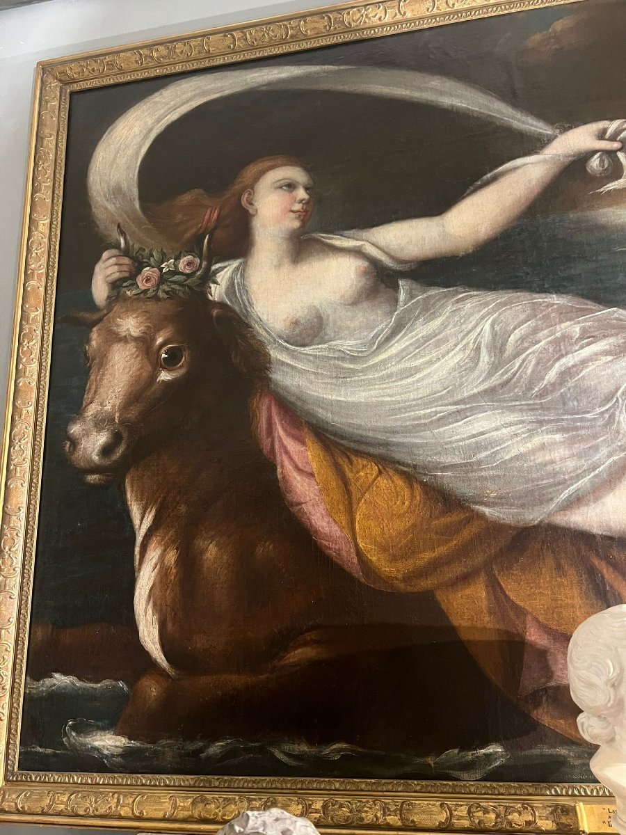 Suggestivo dipinto raffigurante il "Ratto d’Europa"-photo-3