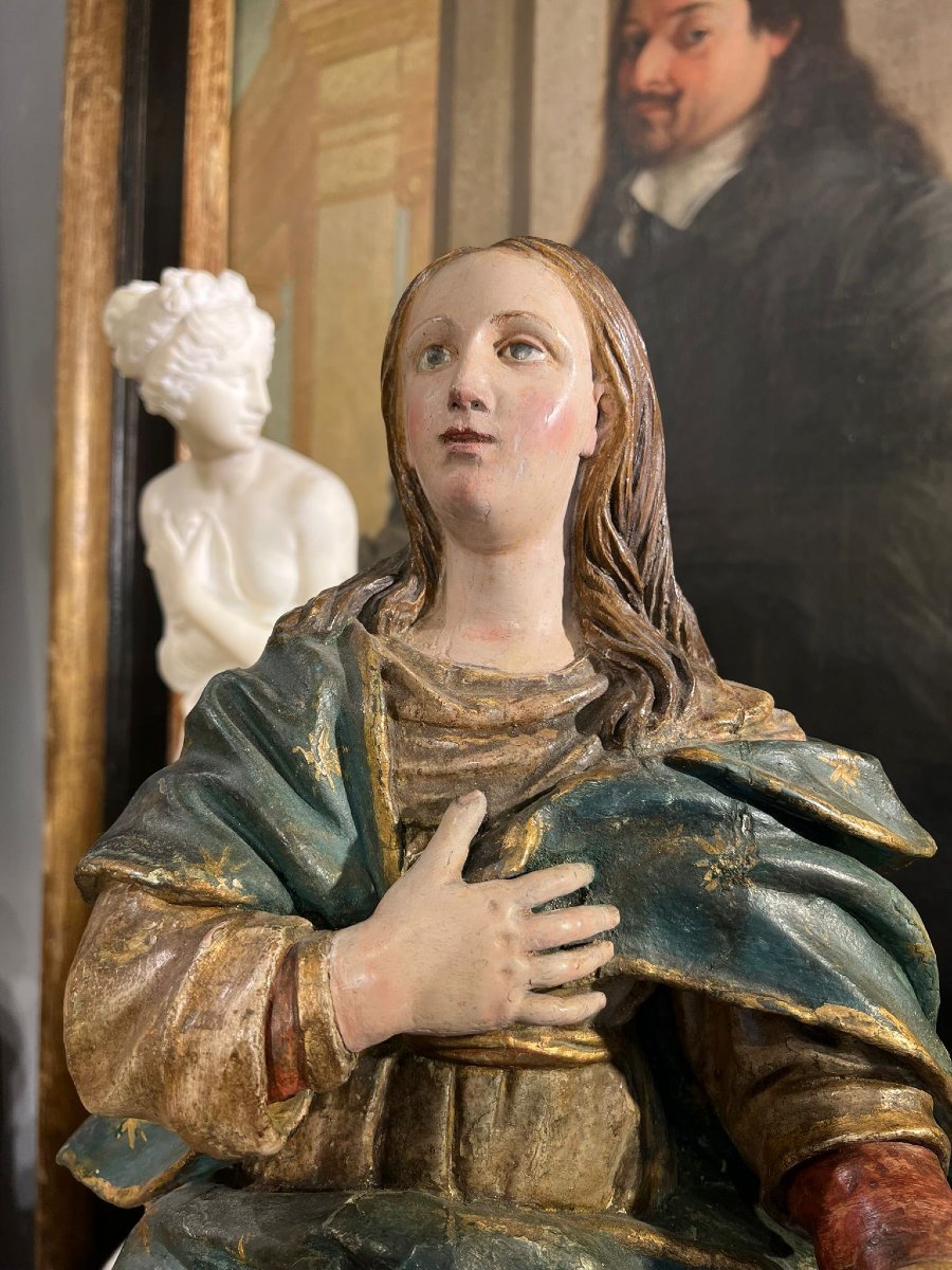 Scultura raffigurante la Madonna Assunta-photo-2