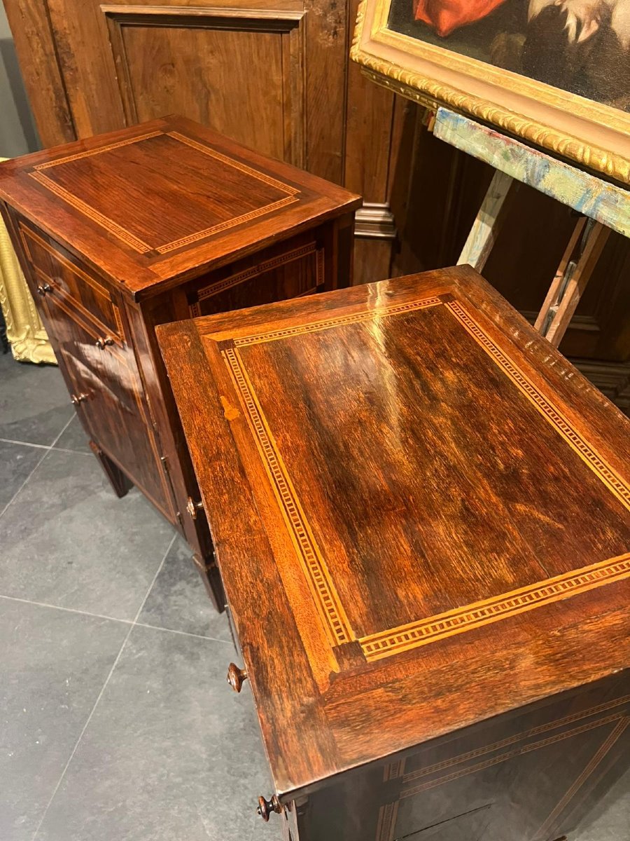 Coppia di comodini Luigi XVI-photo-2