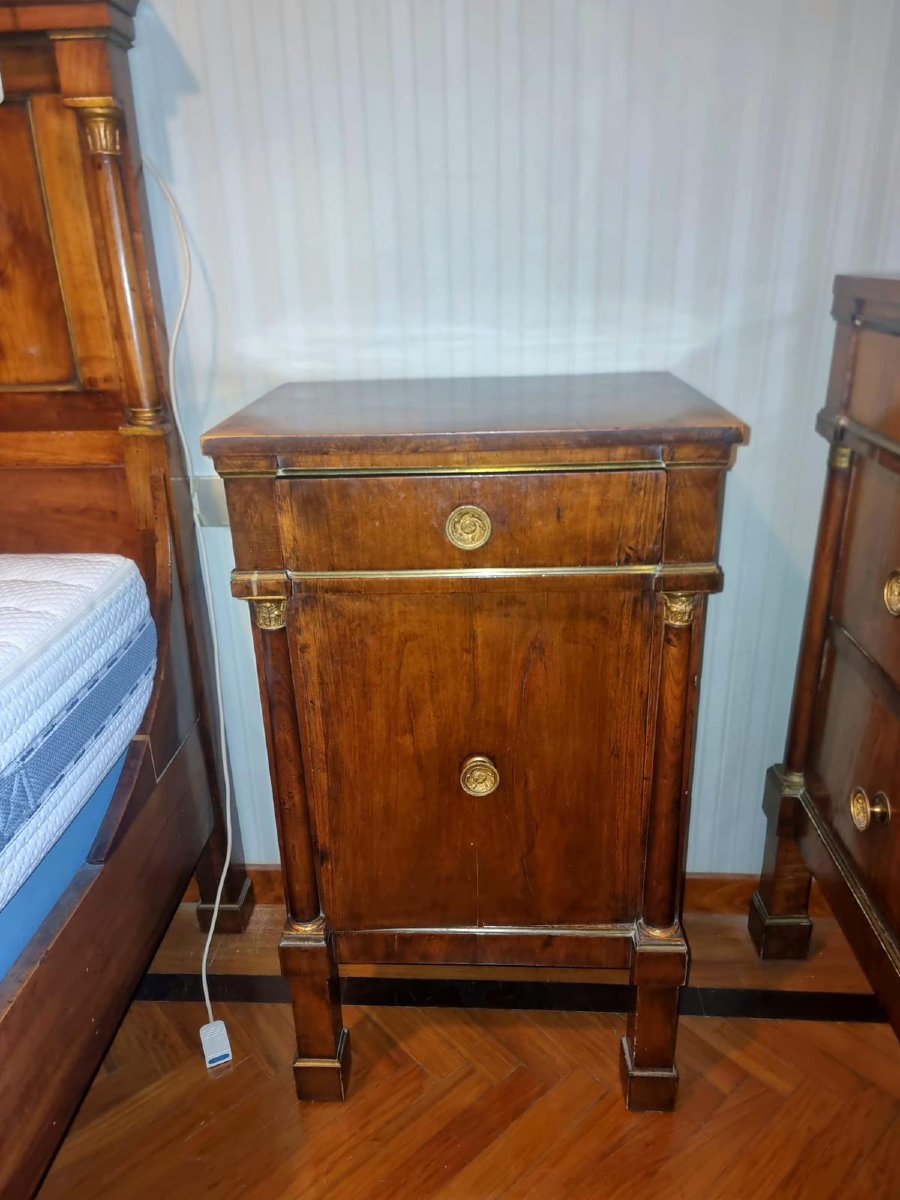 Coppia di comodini Impero-photo-3