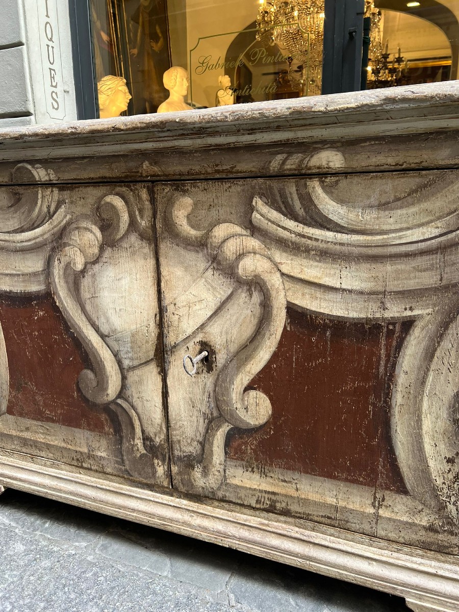 Credenza in legno dipinto-photo-4