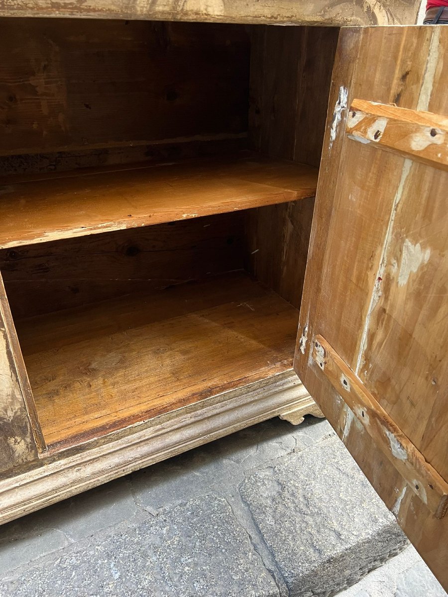 Credenza in legno dipinto-photo-2