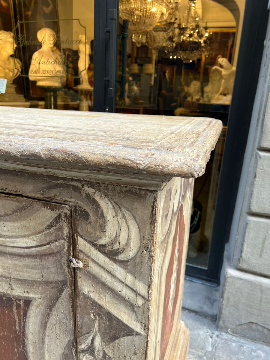 Credenza in legno dipinto-photo-5