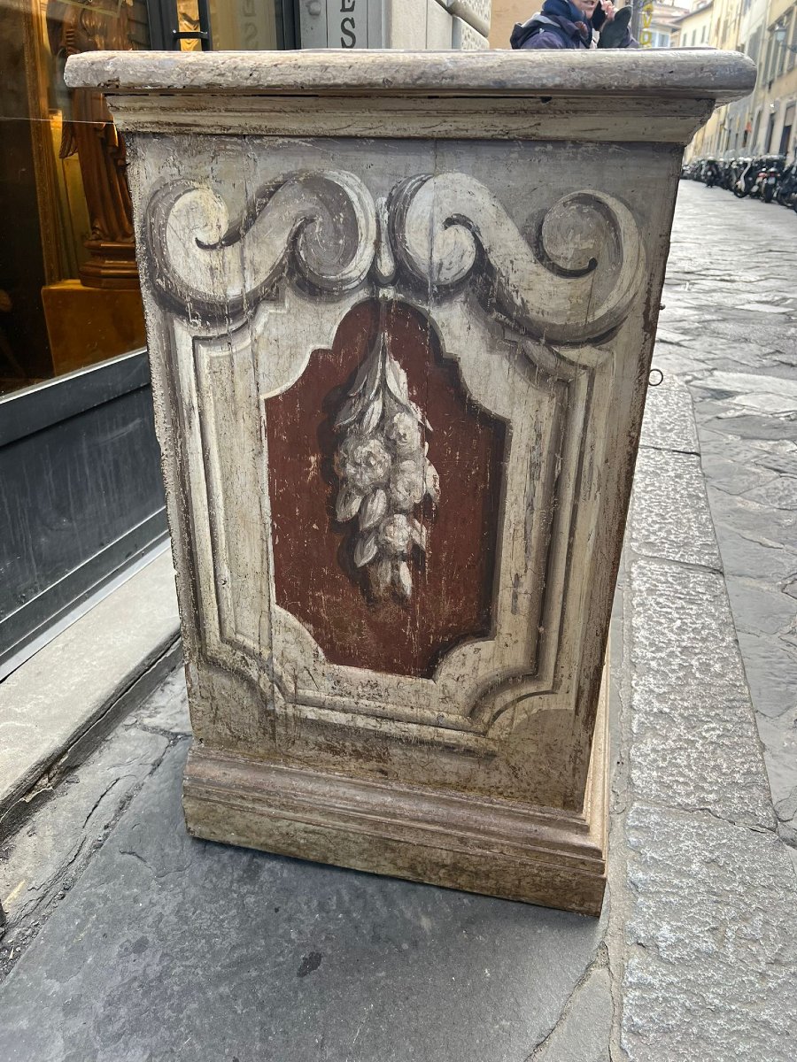 Credenza in legno dipinto-photo-8