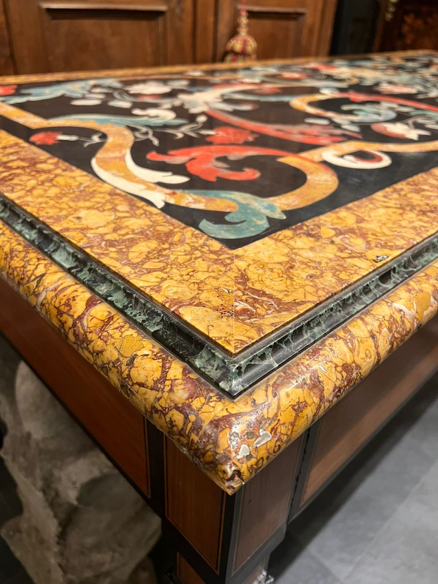 Tavolo rettangolare in scagliola-photo-2