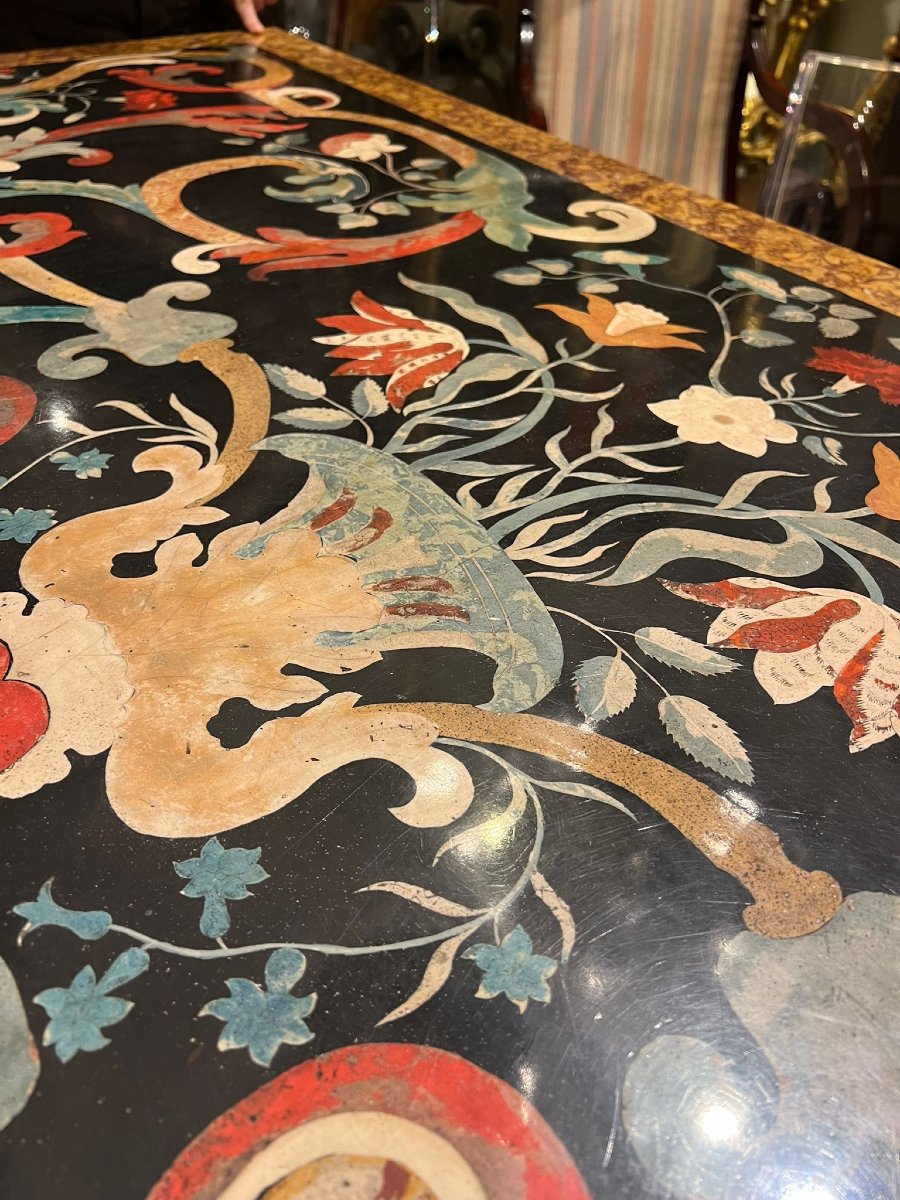 Tavolo rettangolare in scagliola-photo-2