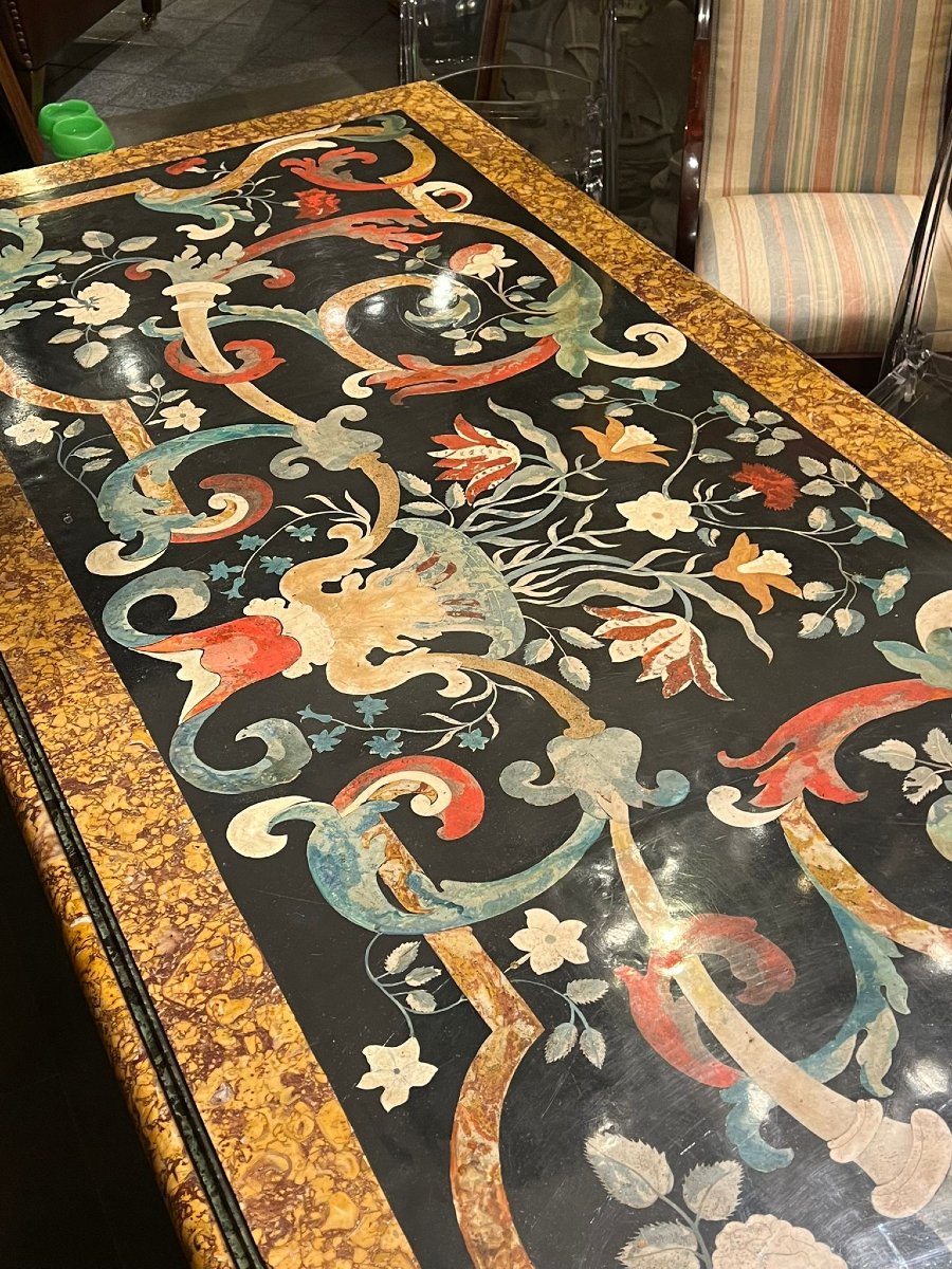 Tavolo rettangolare in scagliola-photo-5