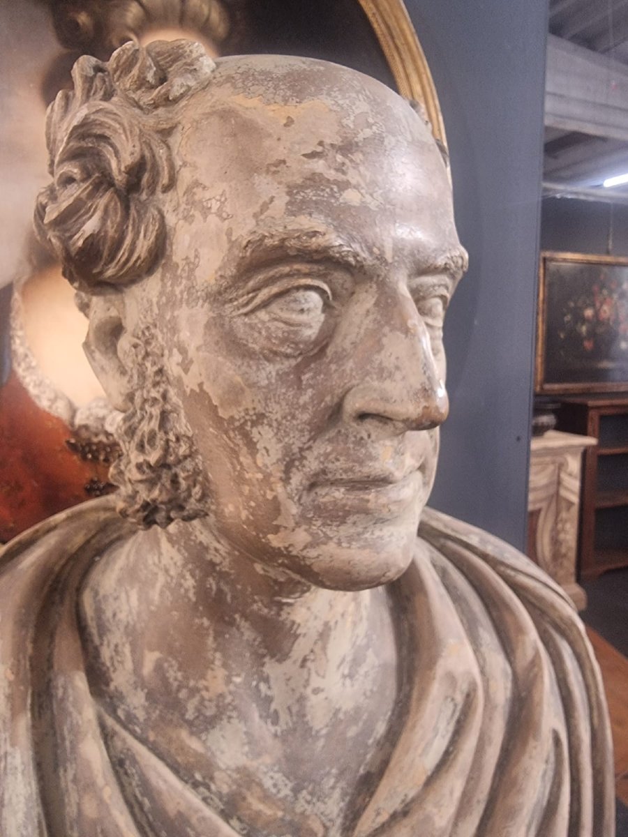 Busto virile in gesso-photo-3