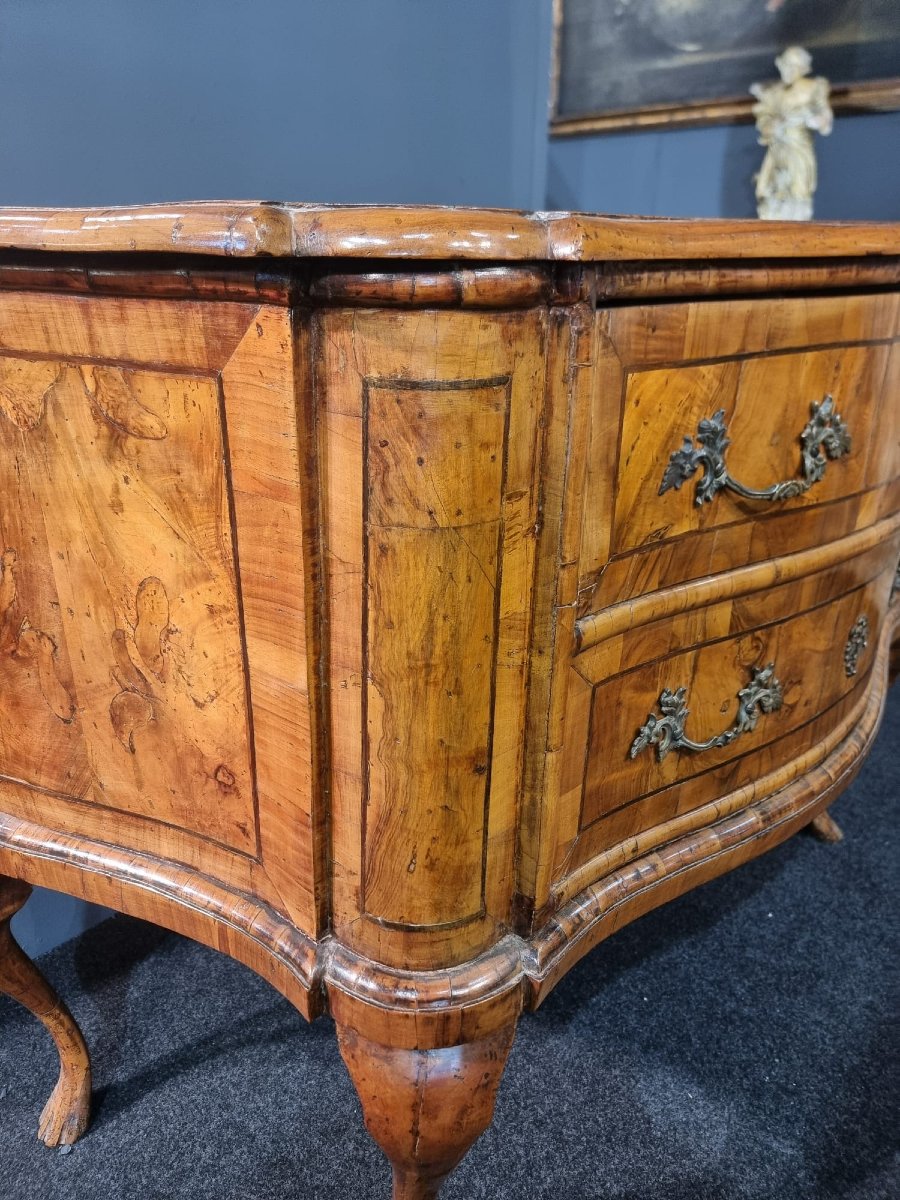 Comò in noce XVIII secolo-photo-3