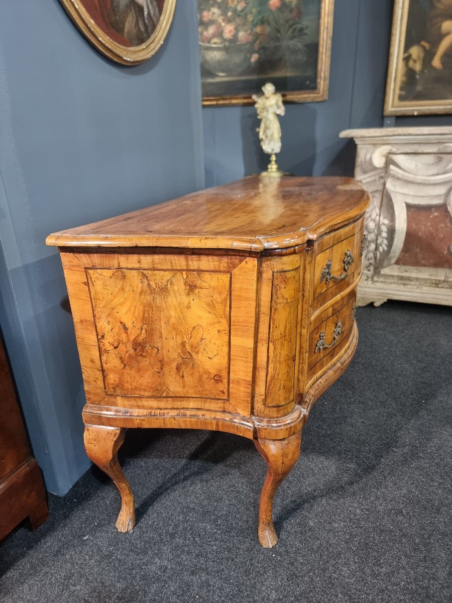 Comò in noce XVIII secolo-photo-4