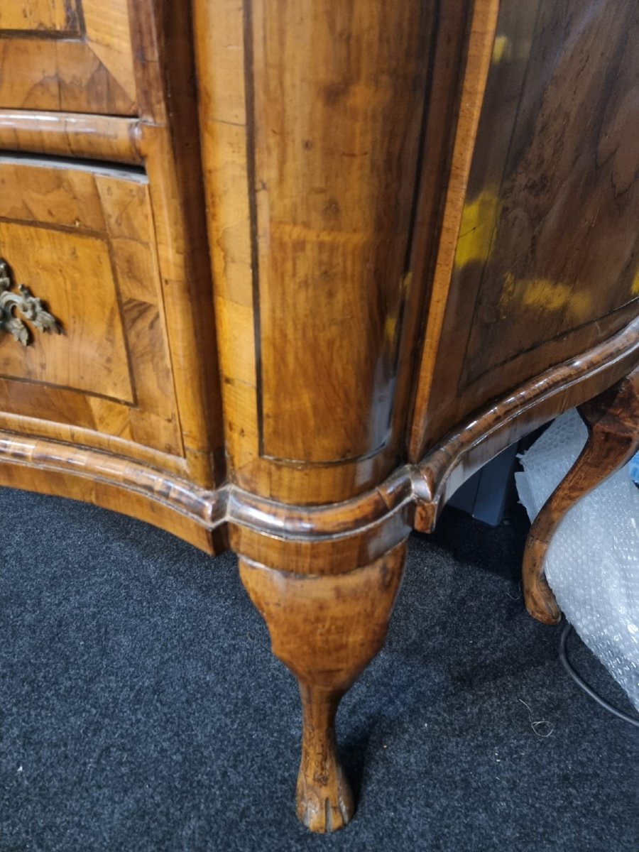 Comò in noce XVIII secolo-photo-2