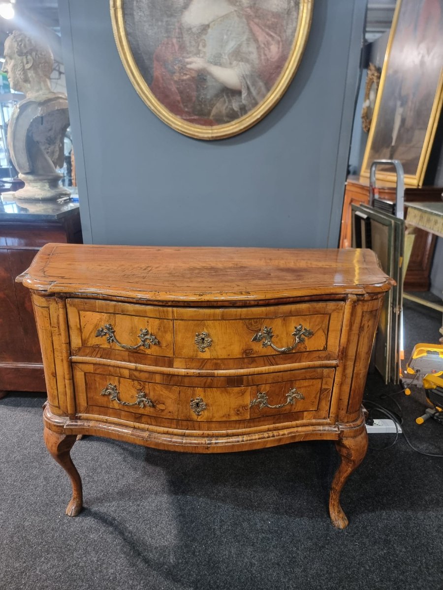 Comò in noce XVIII secolo-photo-5