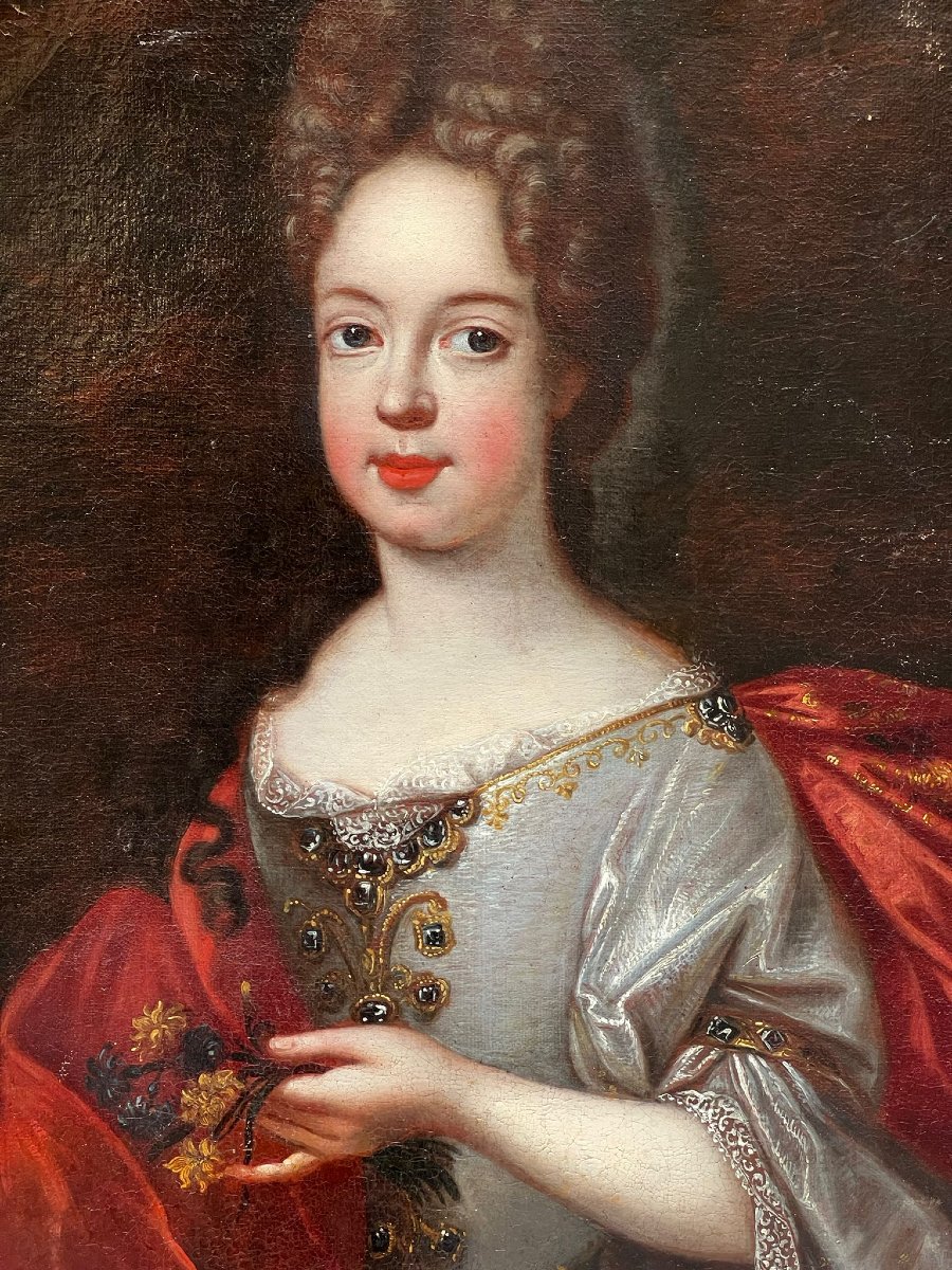 Coppia di ritratti ovali di nobildonne-photo-7