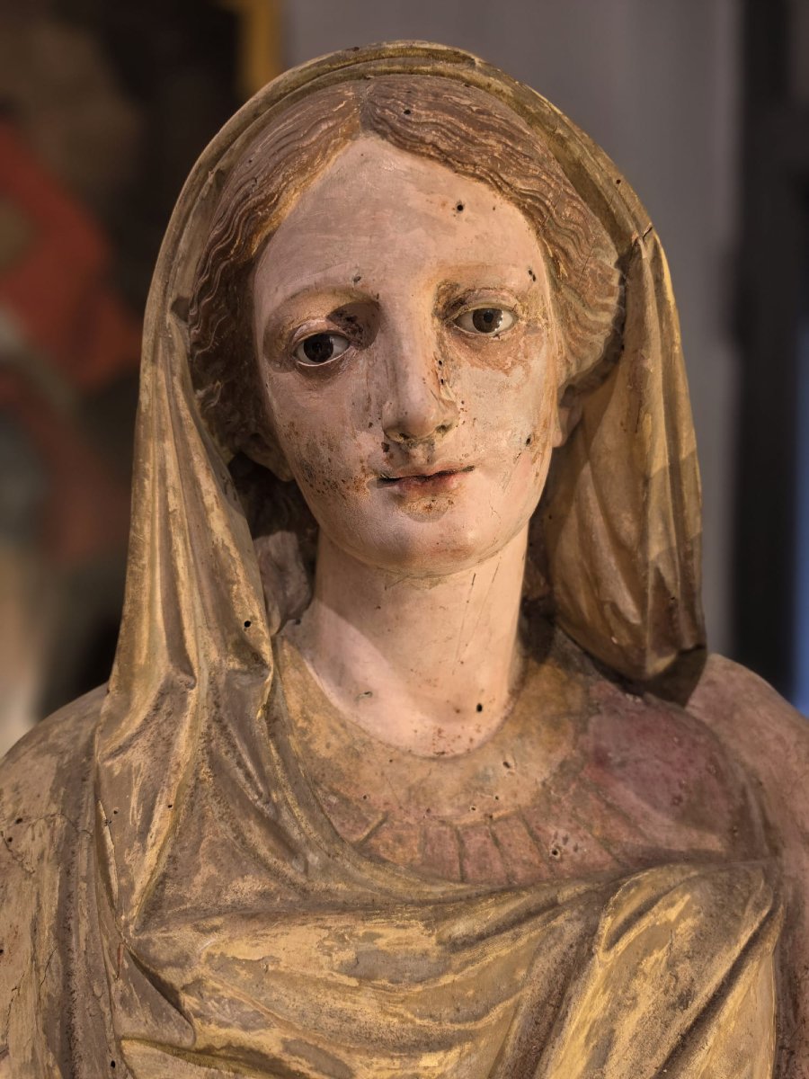 Scultura raffigurante Madonna con Bambino-photo-2