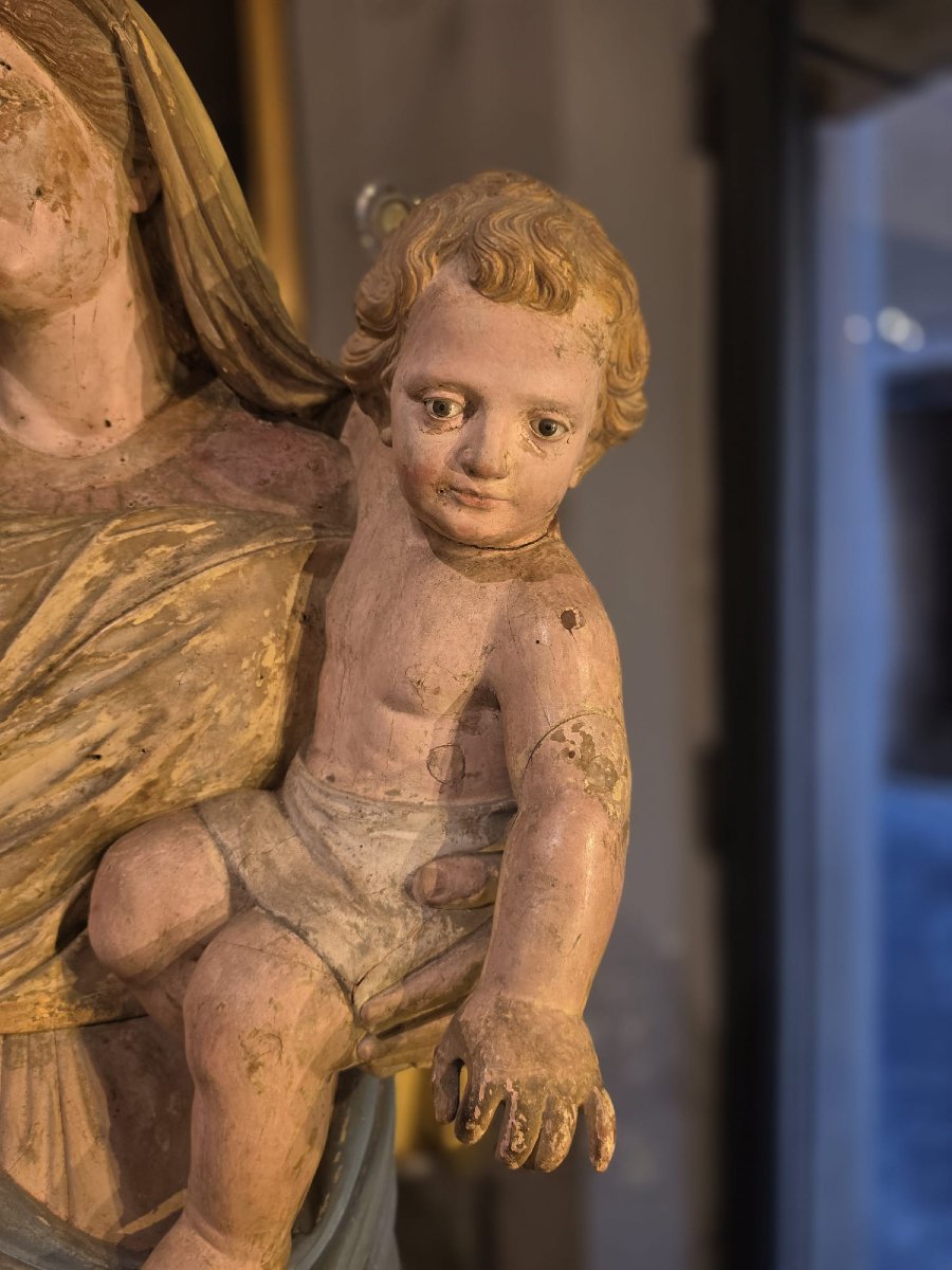 Scultura raffigurante Madonna con Bambino-photo-4