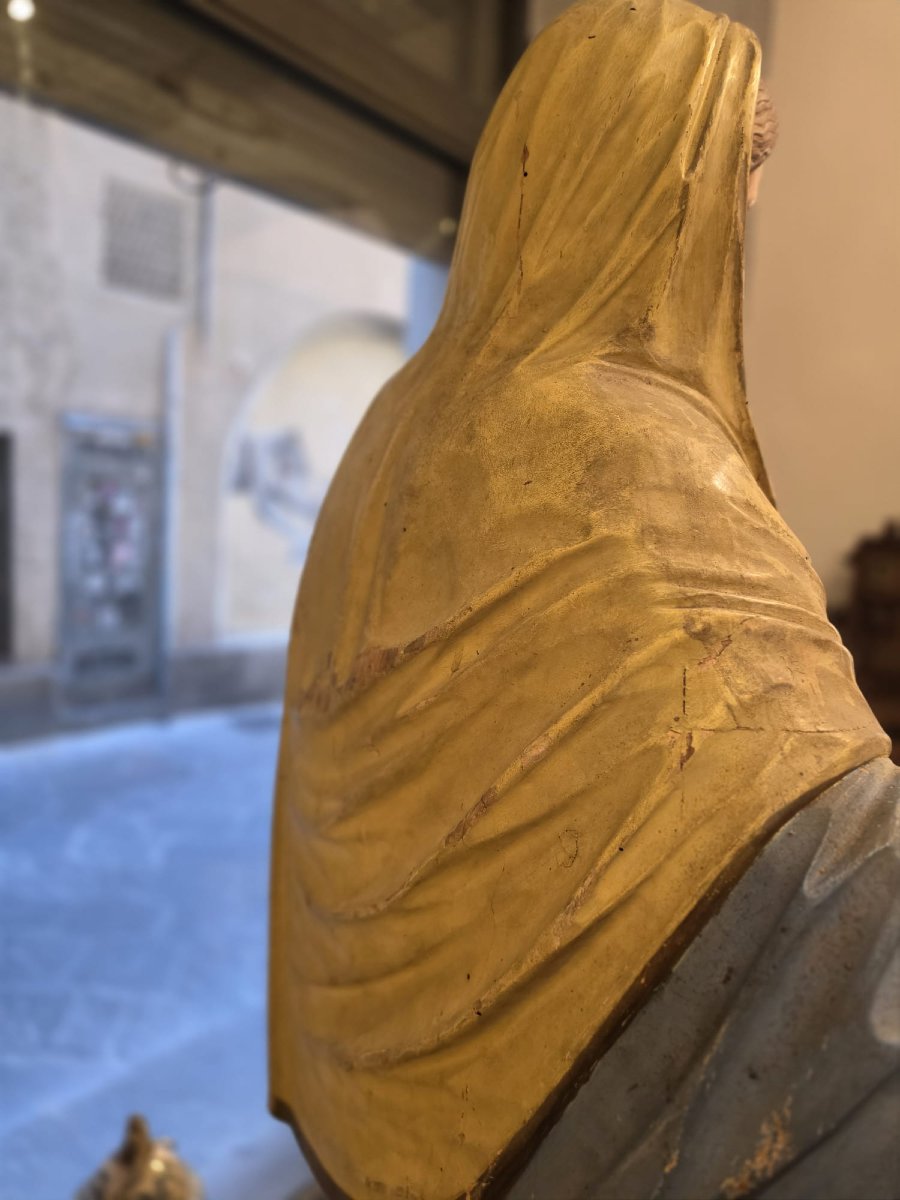 Scultura raffigurante Madonna con Bambino-photo-6