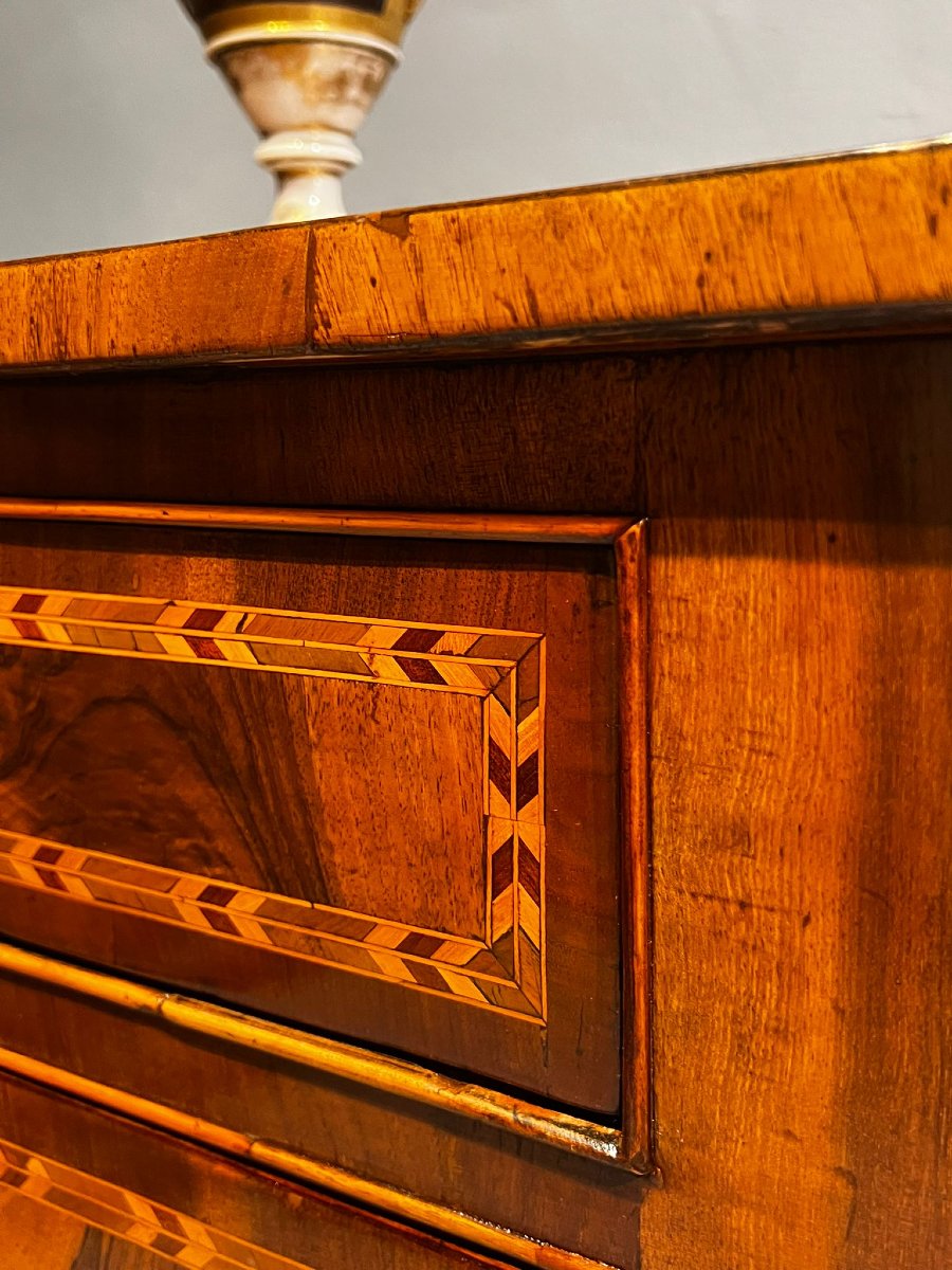 Cassettone intarsiato XVIII secolo-photo-6