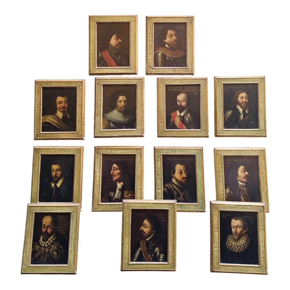 Composizione di ritratti XVIII secolo
