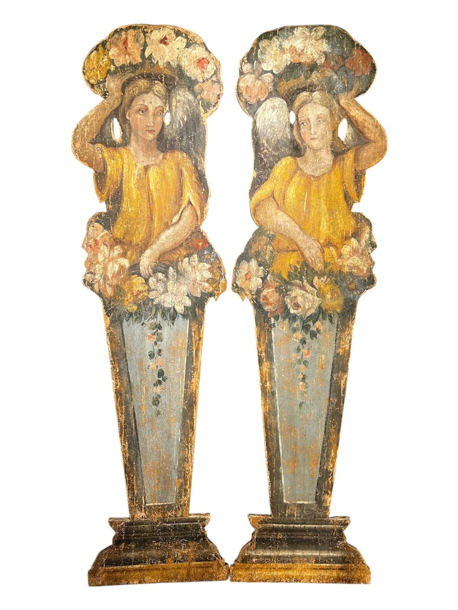 Coppia di pannelli decorativi