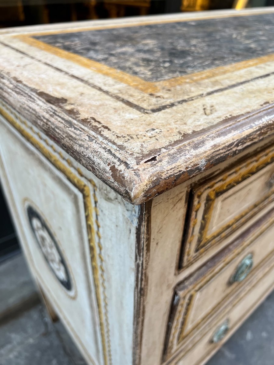 Cassettone laccato XVIII secolo-photo-6
