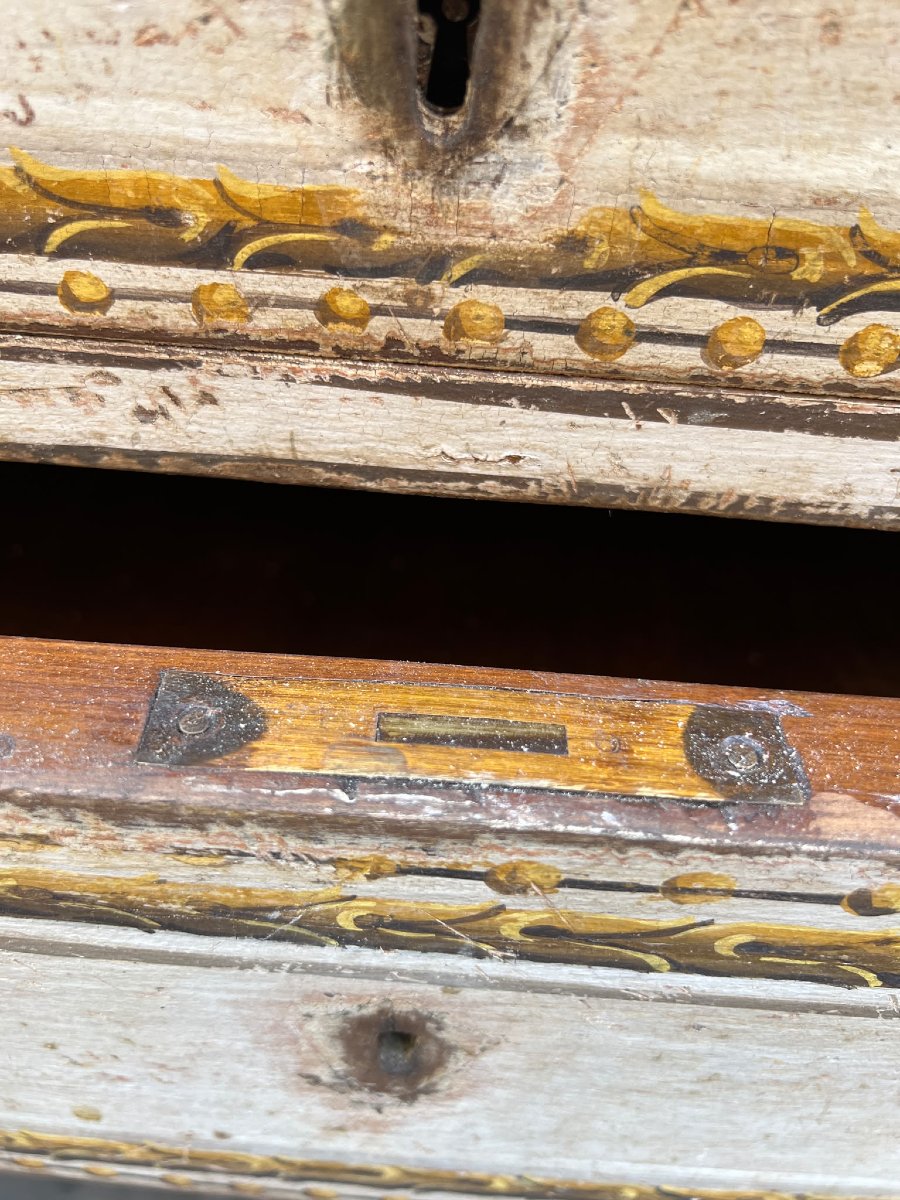 Cassettone laccato XVIII secolo-photo-8