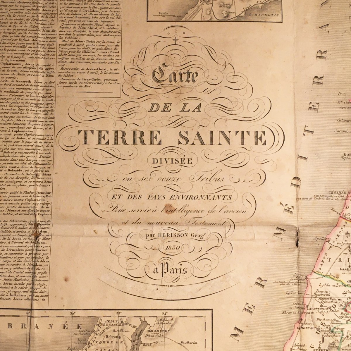Carte De La Terre Sainte-photo-2