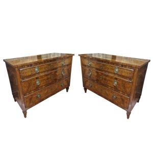 Coppia di cassettoni Luigi XVI