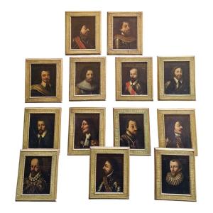 Composizione di ritratti XVIII secolo