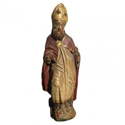 17th Century Italian Sculpture Of A Bishop