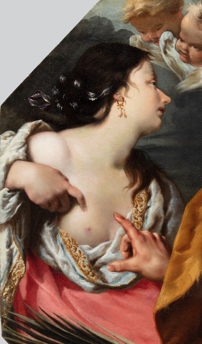 Alessandro Rosi (Firenze 1627-1697) "Sant'Agata curata da San Pietro"-photo-4
