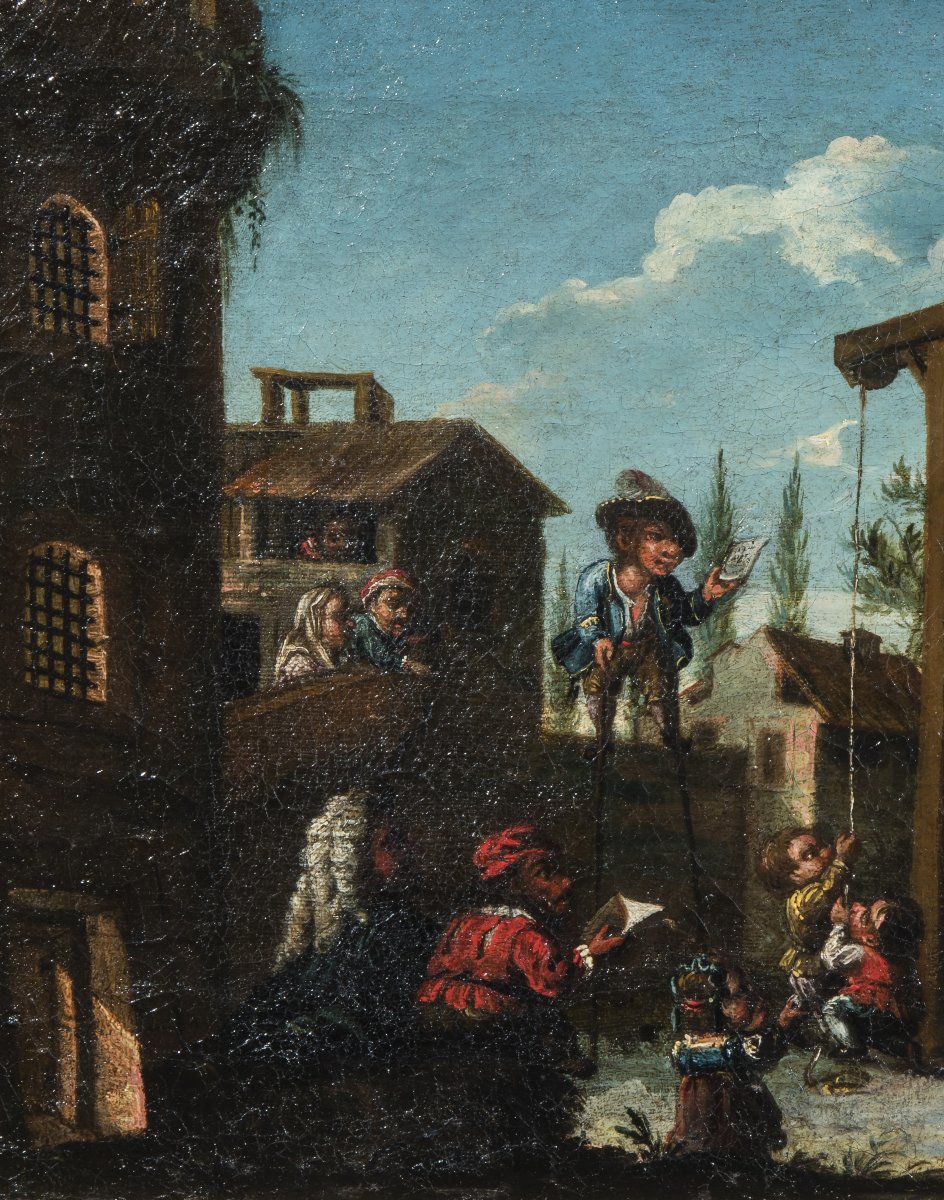 Scuola bresciana del XVII secolo "La tortura del gatto"-photo-1