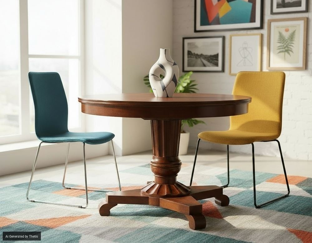 Tavolo in noce, XIX secolo-photo-4