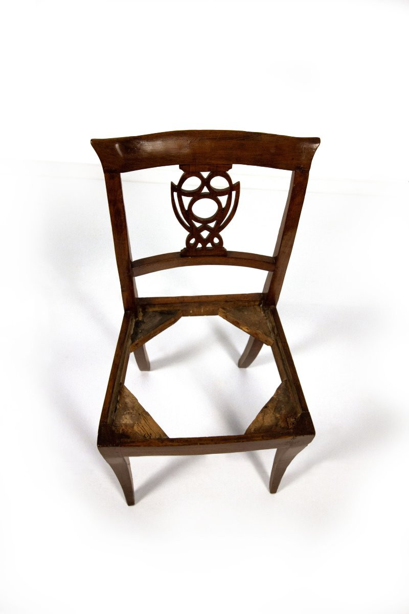 Quattro sedie in noce, Veneto, prima metà del XIX secolo-photo-1