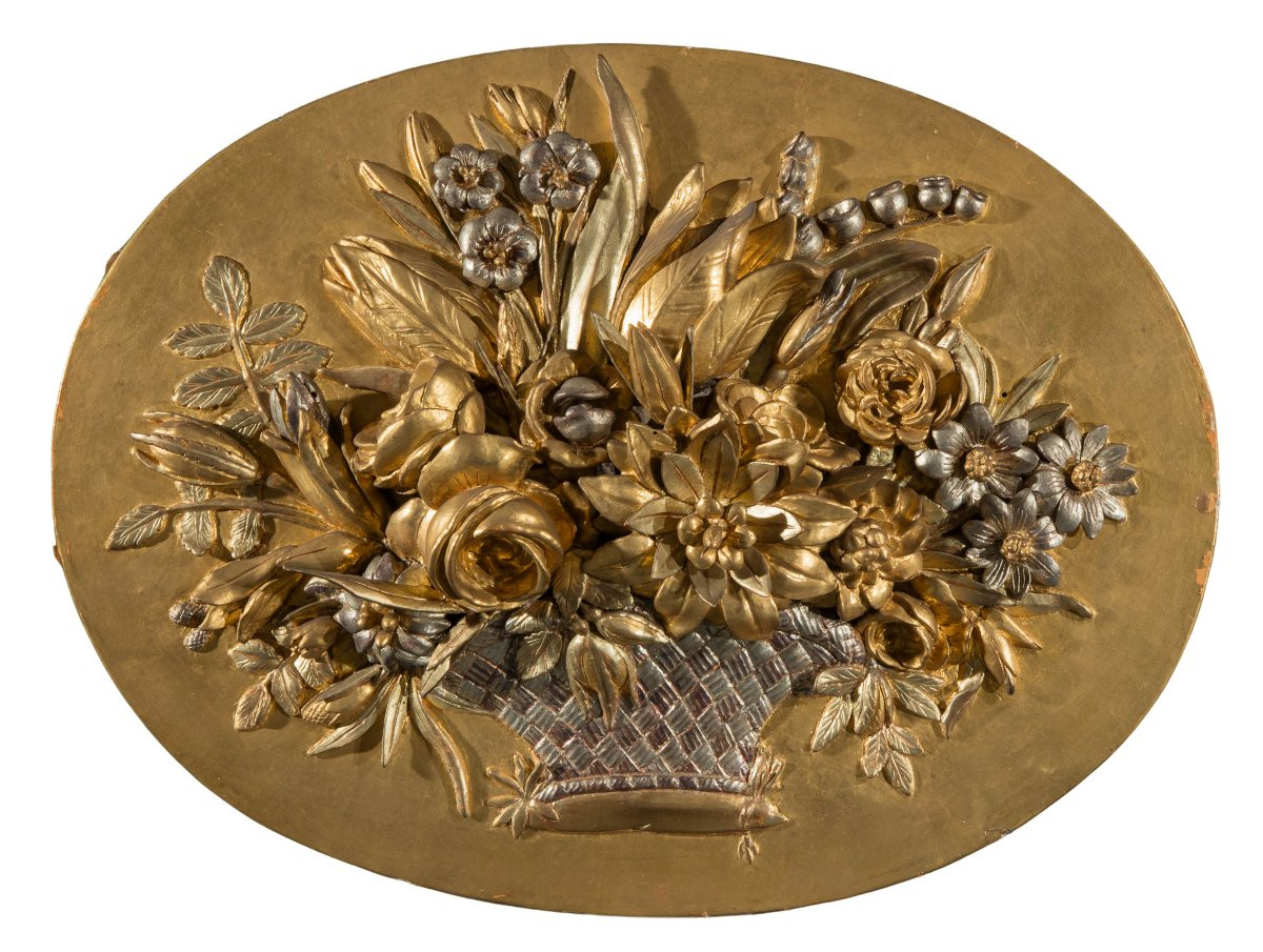 Quattro pannelli in legno scolpito, intagliato e dorato, Piemonte, inizi del XIX secolo,-photo-4