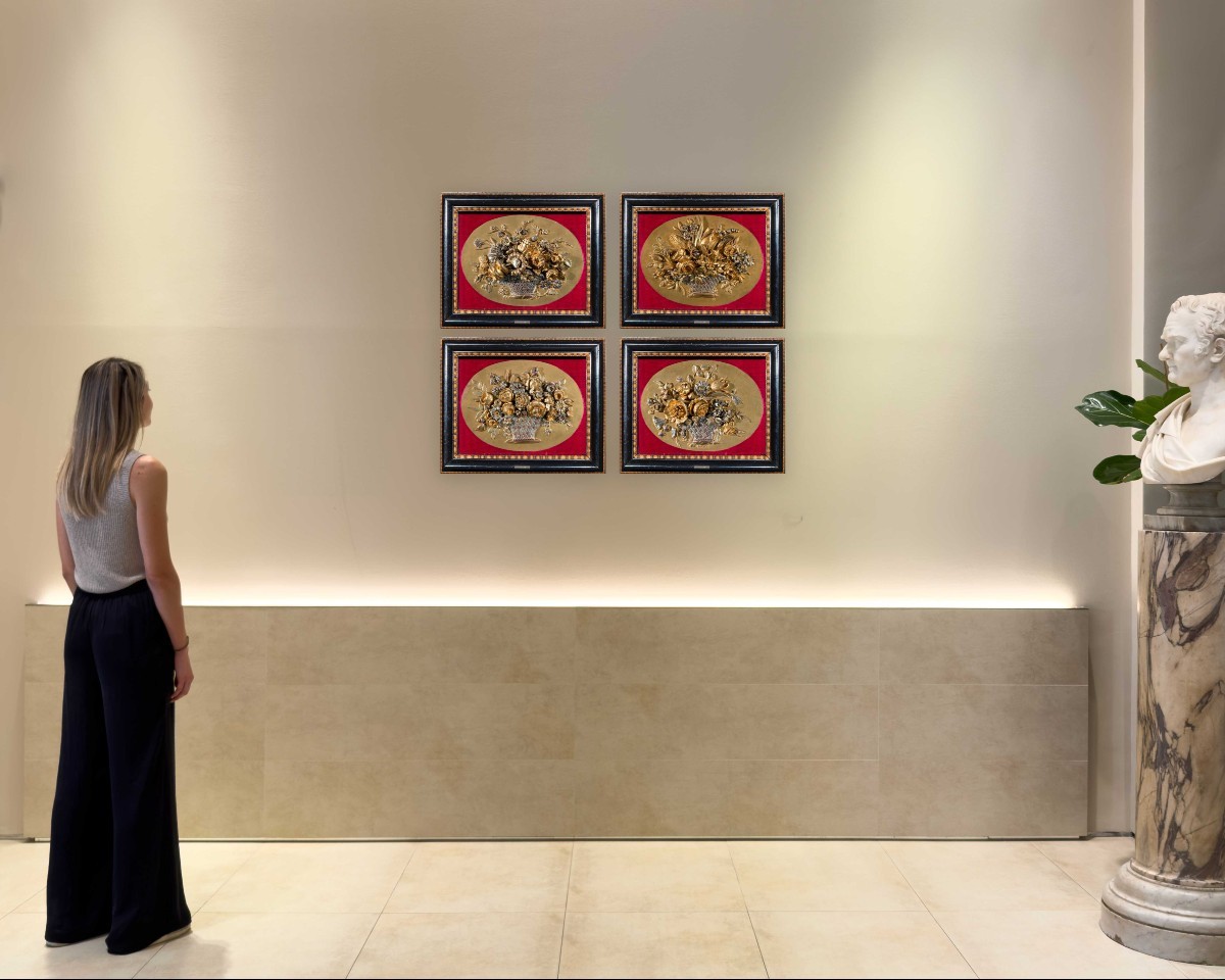 Quattro pannelli in legno scolpito, intagliato e dorato, Piemonte, inizi del XIX secolo,-photo-6