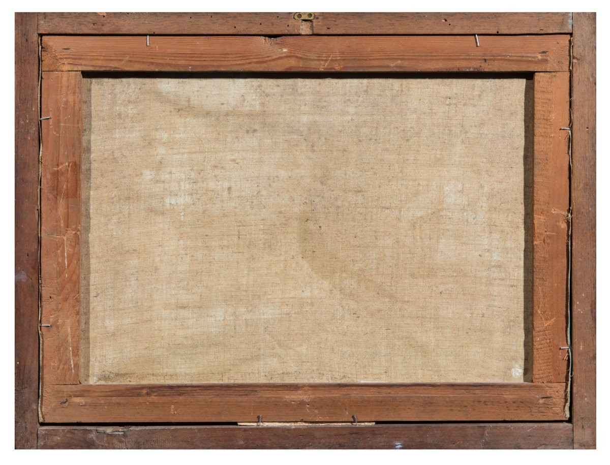 Pittore della fine del XVIII /inizi del XIX secolo (maniera dei Raineri) "Gallina di Faraone"-photo-2