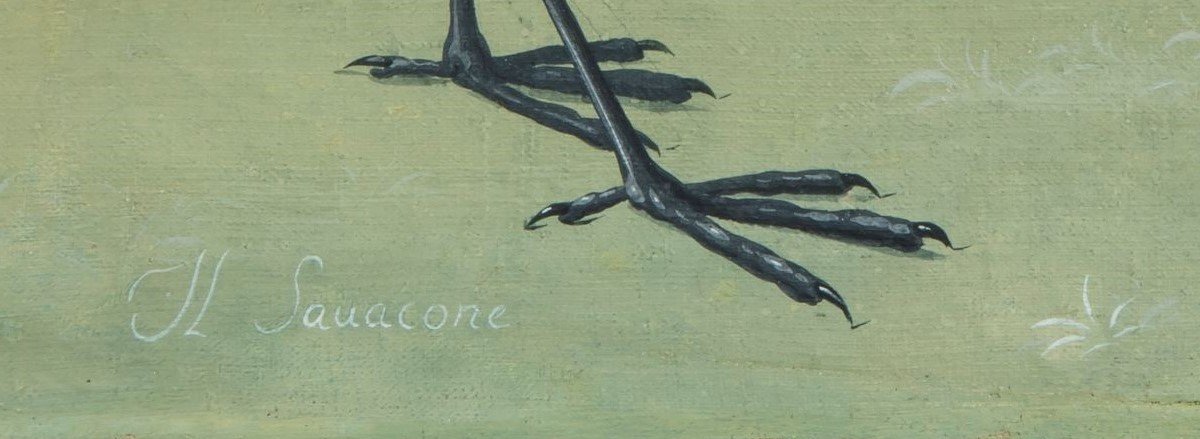 Pittore Lombardo della fine del XVIII /inizi del XIX secolo (maniera dei Raineri) "Savacone"-photo-4