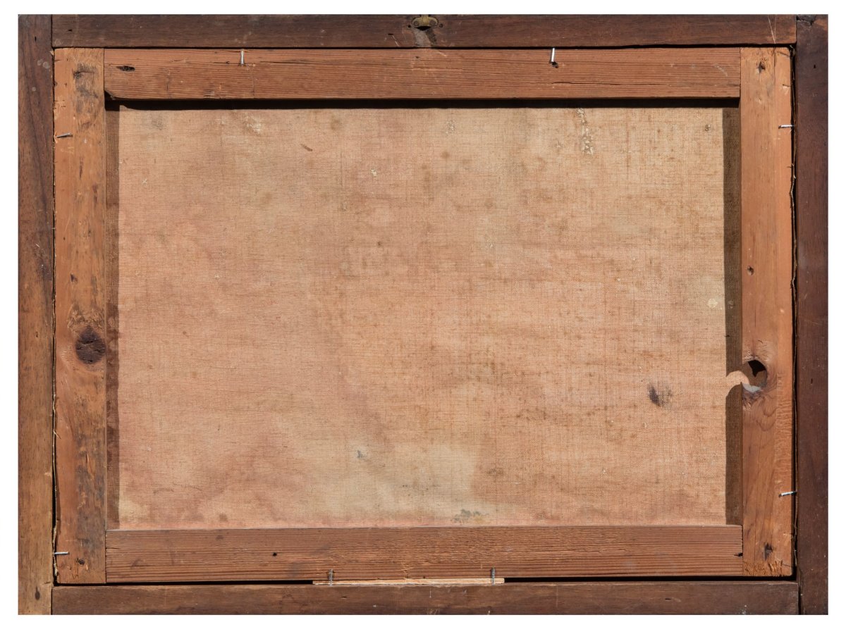 Pittore della fine del XVIII /inizi del XIX secolo (maniera dei Raineri) Fregata con libellula-photo-1