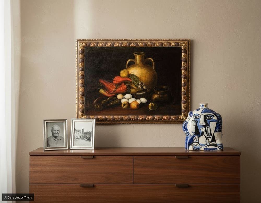 Scuola lombarda del XVIII/XIX secolo "Natura morta"-photo-3