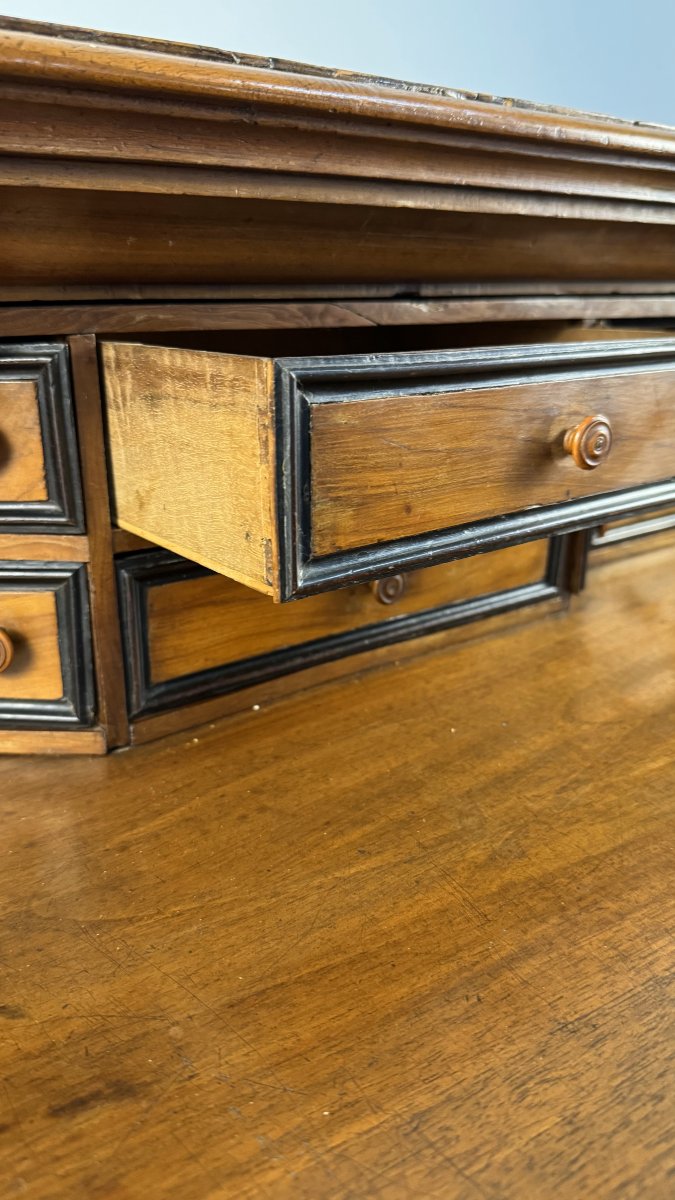 Cassettone in noce e in parte lastronato in noce, fine XVII secolo-photo-3