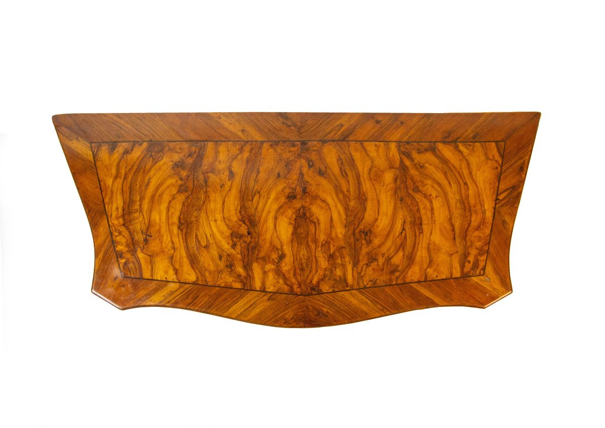 Cassettone lastronato in carrubo, noce e radica, Modena, metà del XVIII secolo-photo-1