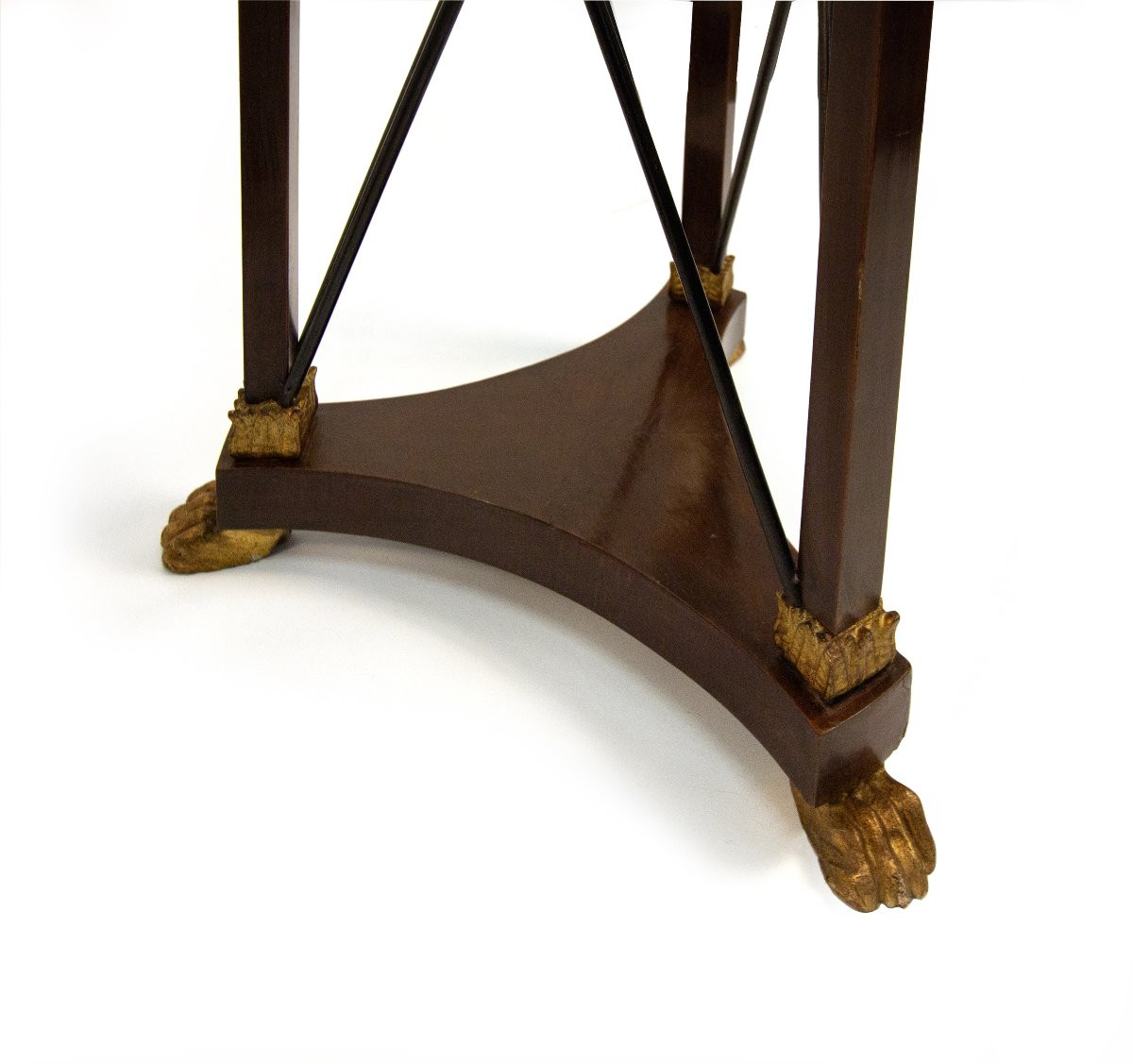 Coppia di gueridon in mogano, di gusto Impero, inizio XX secolo-photo-6