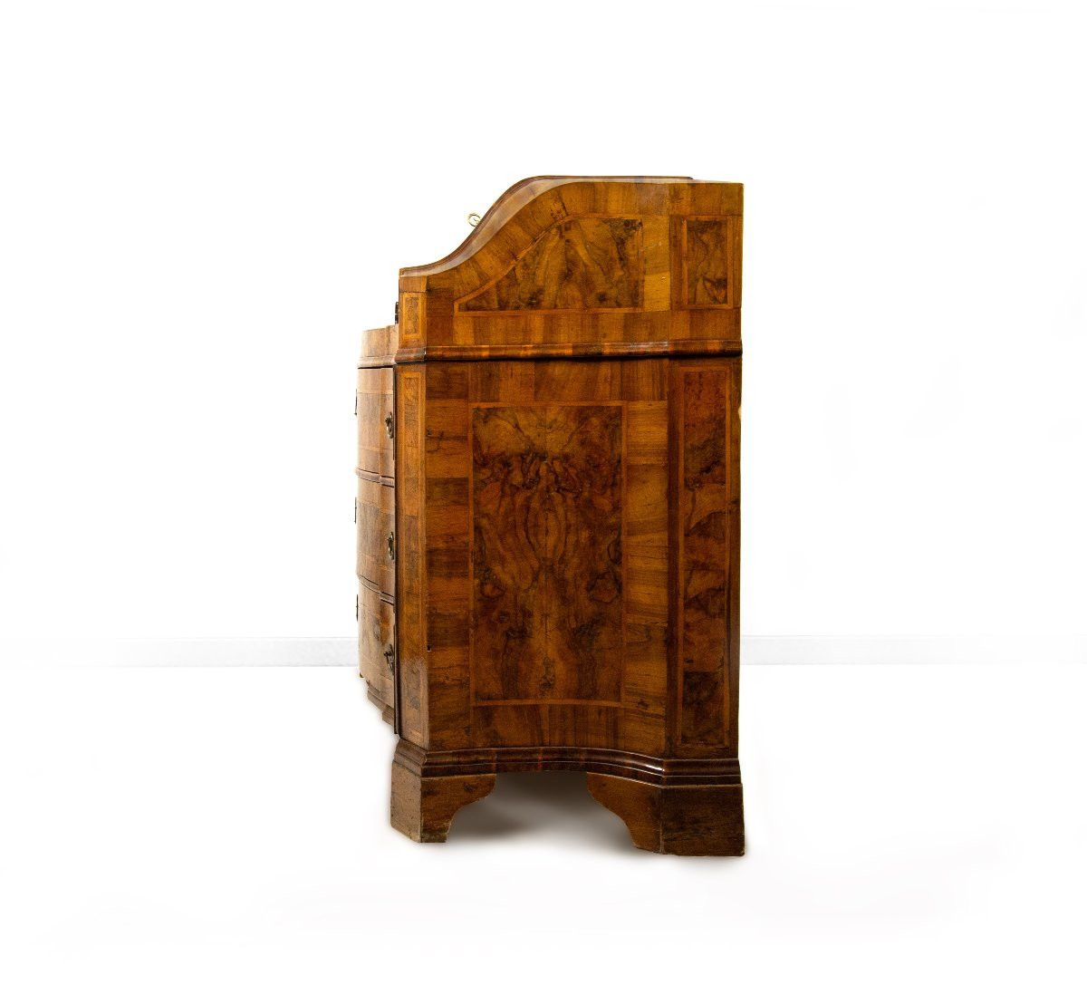 Casssettone a ribalta lastronato in noce e radica di noce, Verona, XVIII secolo-photo-5