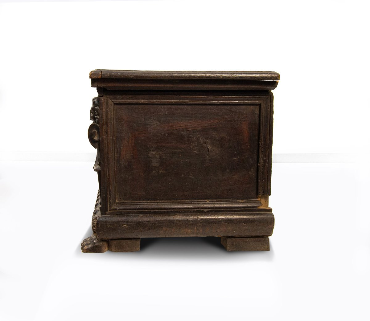 Cassapanca in noce e radica, XVII secolo-photo-4
