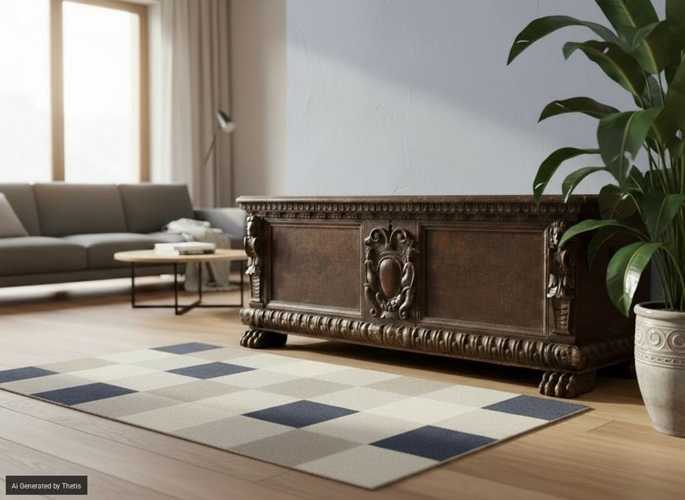 Cassapanca in noce e radica, XVII secolo-photo-6