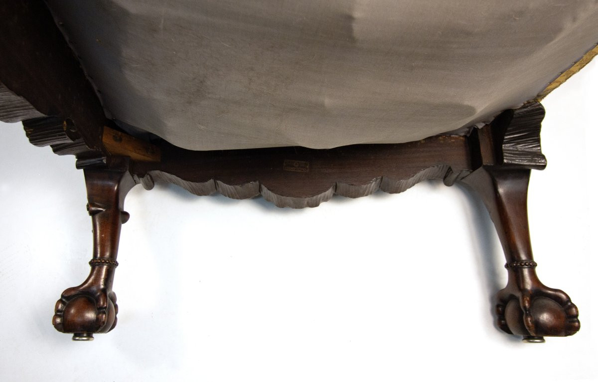 Poltrona in mogano, Inghilterra, XIX secolo-photo-4