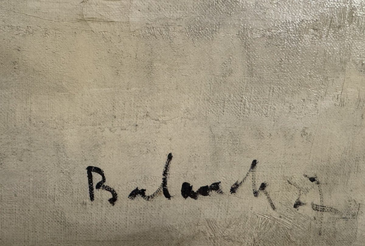 Gaston Balande (1880 - 1971)  "Terrazza con sculture"-photo-3