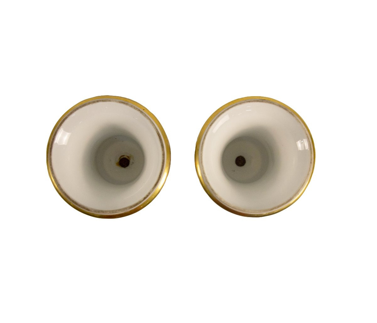 Coppia di vasi in porcellana policroma e dorata,  XIX/XX secolo-photo-3